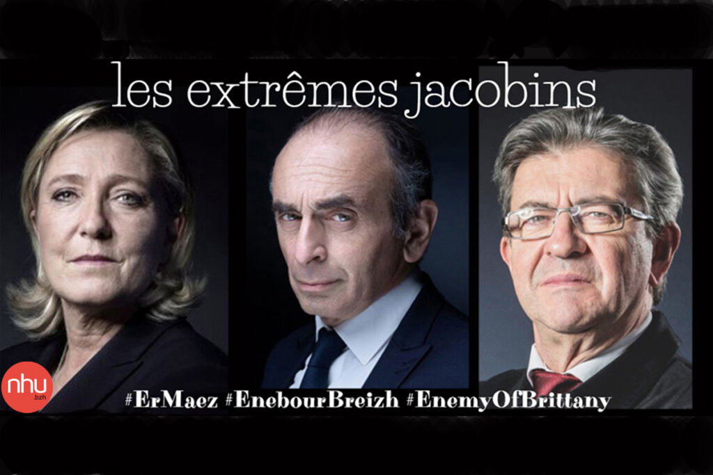extrême jacobins Marine Le Pen, Éric Zemmour et Jean Luc Mélenchon