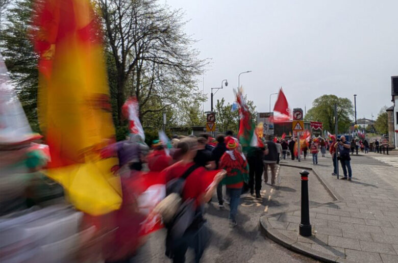 Marche pour l'indépendance du Pays de Galles à Barri - Photo Mark Mansfield
