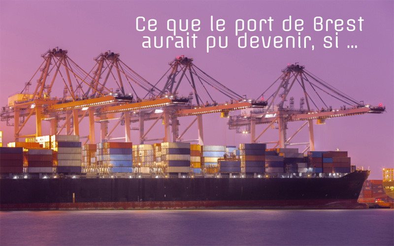 Bretagne éclatante et équilibrée port de commerce de Brest