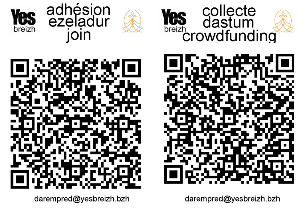 adhésion et soutien à Yes Breizh