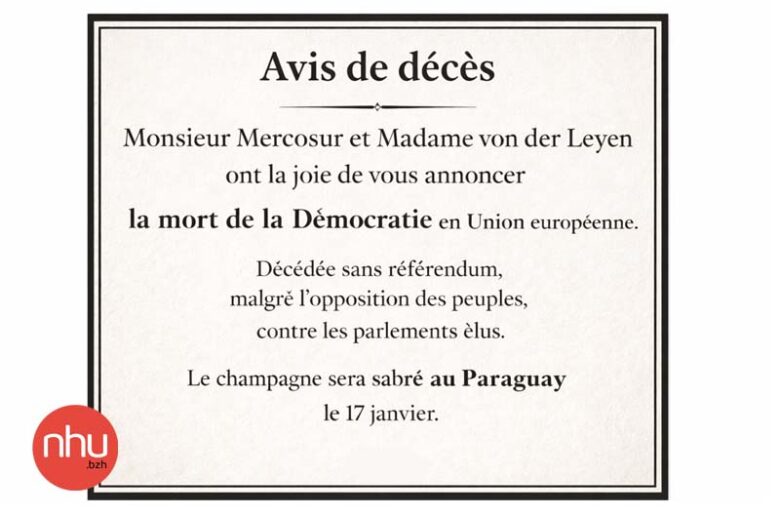 mercosur mort Démocratie en union européenne