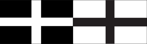 Ne pas confondre le drapeau breton Kroaz Du avec celui de nos si proches cousins Cornouaillais